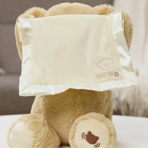 Gund Peek A Boo Bear Animated Plush Toy 10" | 0 months+ | Peek-a-boo Plush Toy | Baby Soft Toy | Stuffed Toy